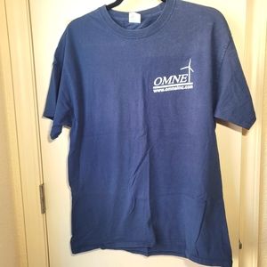 Port & Company Navy Blue Shirt Men's Large T-shirt Wind Industry Top NWOT